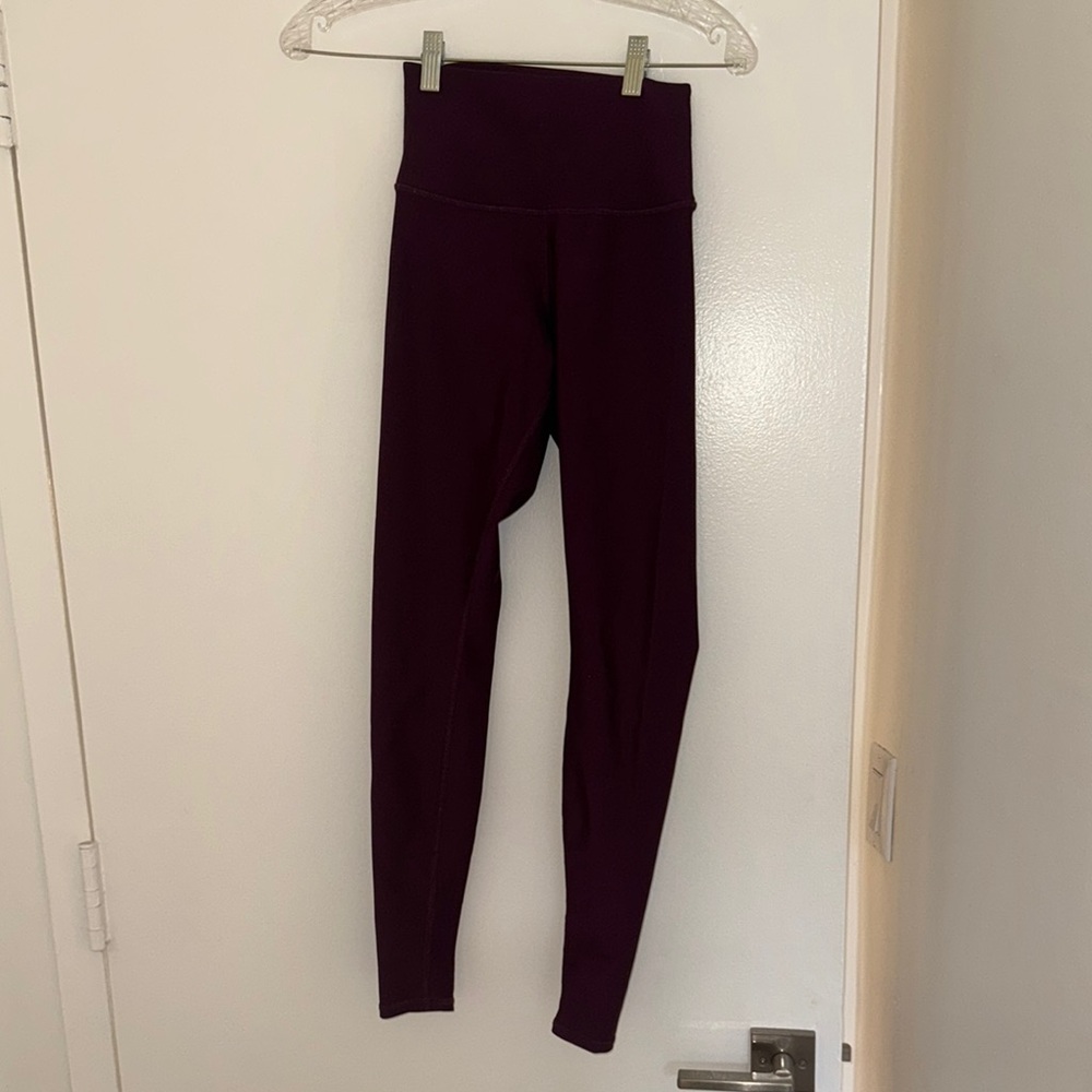 Purple High-Waisted Leggings
